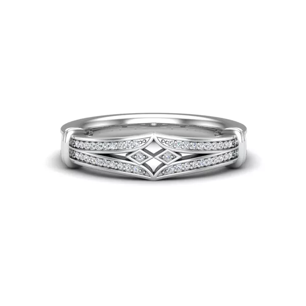 Georgia Art Deco Diamond Band