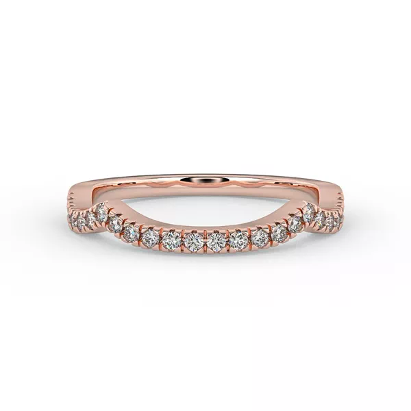 Zoey Curved Diamond Band