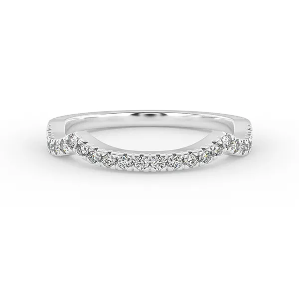 Zoey Curved Diamond Band