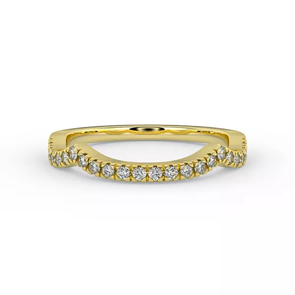 Zoey Curved Diamond Band