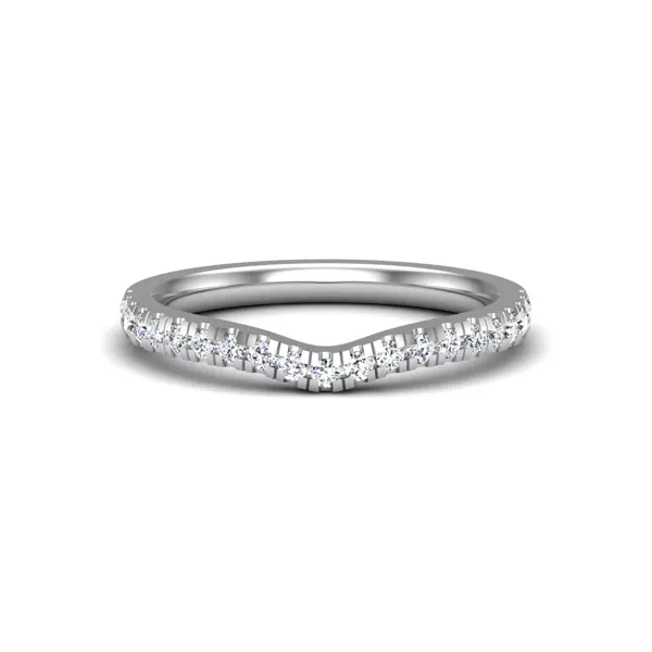 Daisy Curved Pavé Band