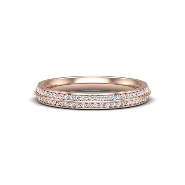 Phoenix Double Row Pave Band