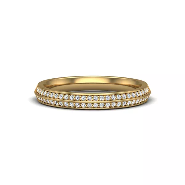 Phoenix Double Row Pave Band