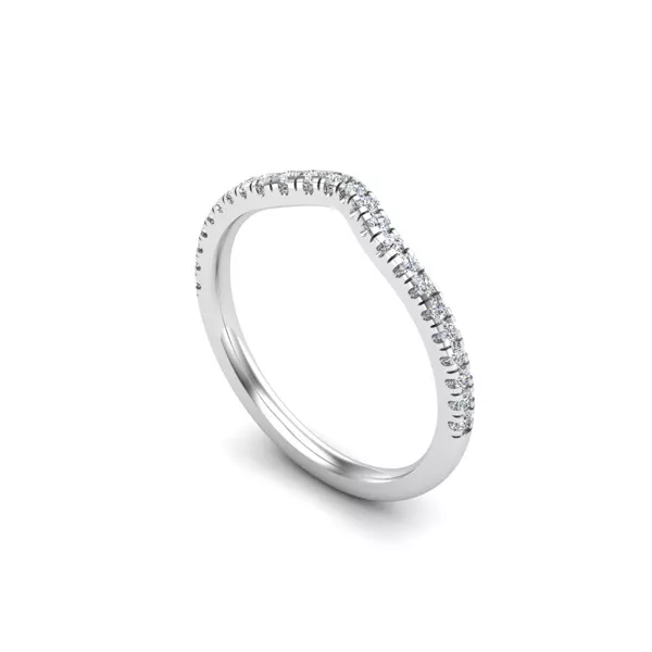 Kennedy Pavé Contoured Band