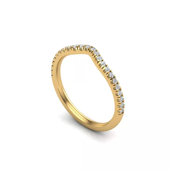 Kennedy Pavé Contoured Band
