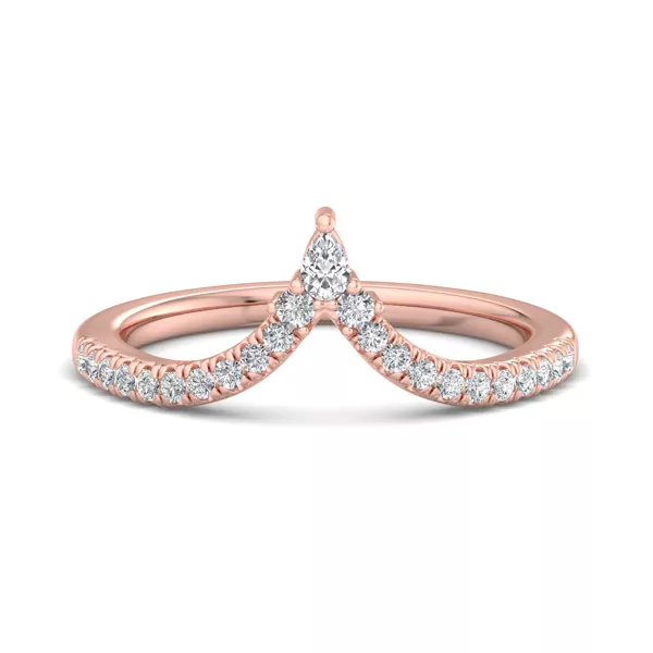 Holly Pave Chevron Band