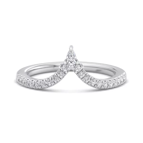 Holly Pave Chevron Band