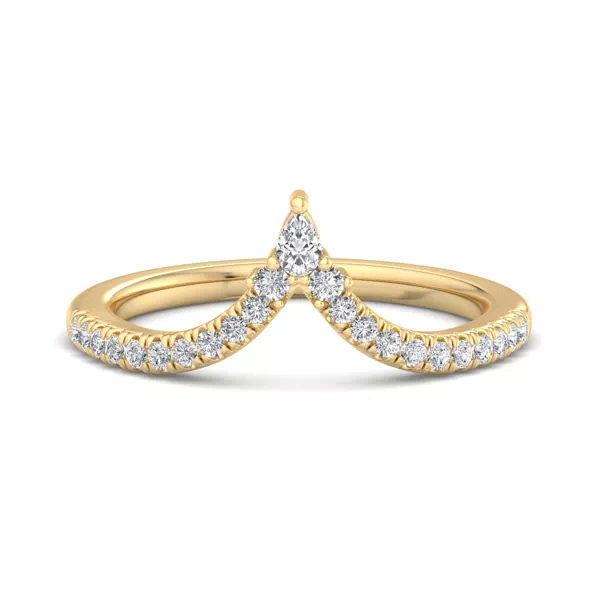 Holly Pave Chevron Band
