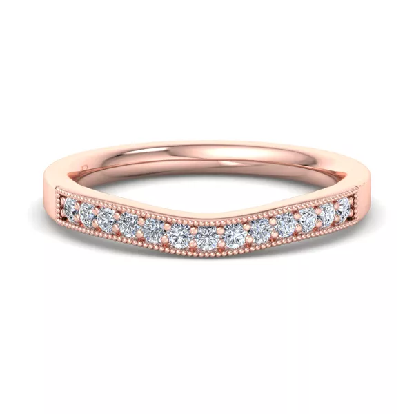 Xiamora Pavé And Migraing Curved Band