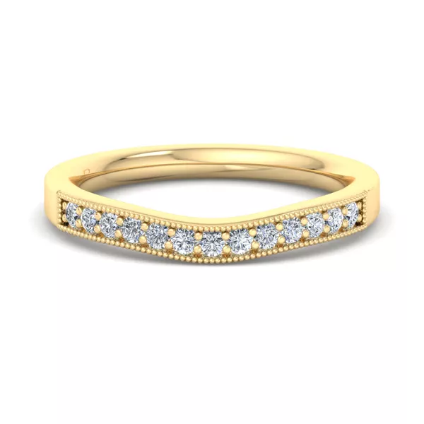 Xiamora Pavé And Migraing Curved Band