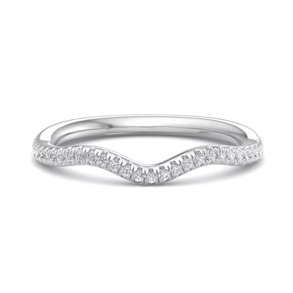 Kaliyah Curved Pavé Band