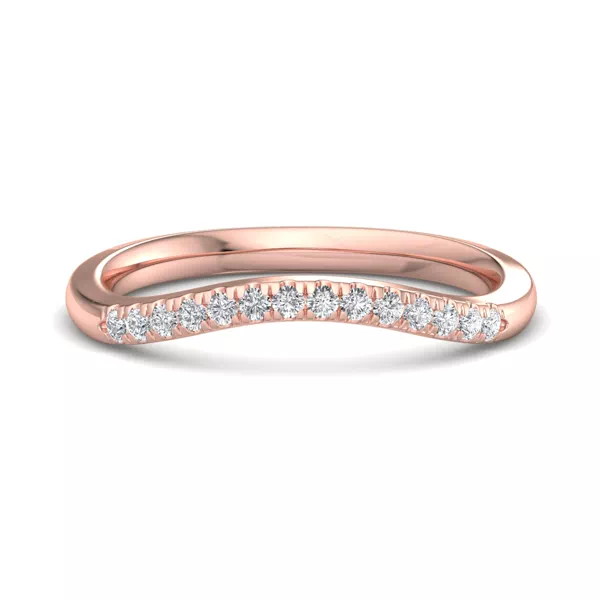 Sasha Curved Pavé Band