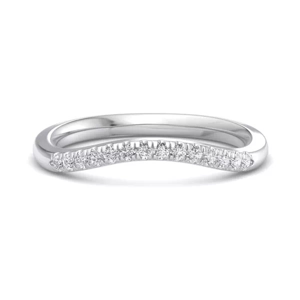 Sasha Curved Pavé Band