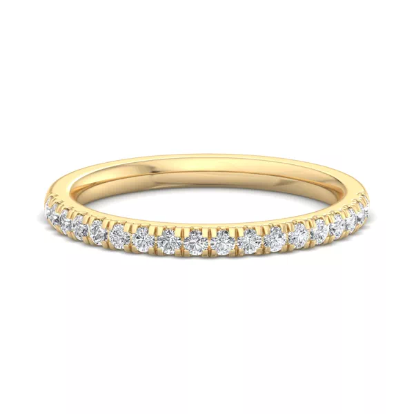 Sloan Wavy Pavé Band