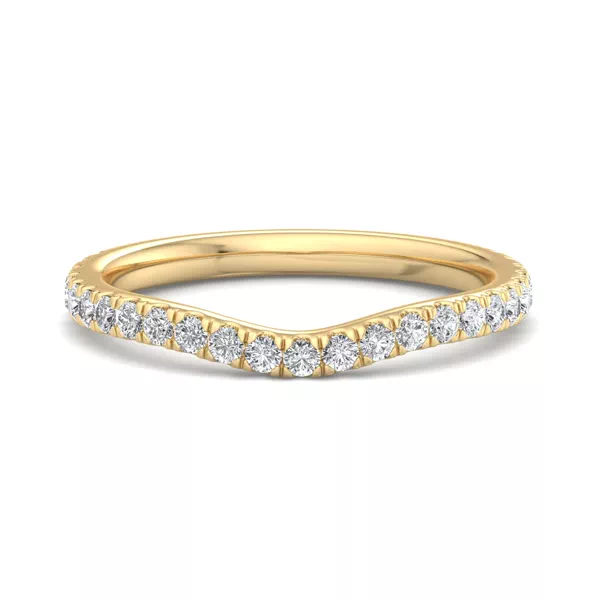 Kaitlyn Curved Pavé Band