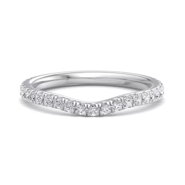 Kaitlyn Curved Pavé Band