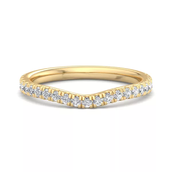 Opal Pavé Curved Band