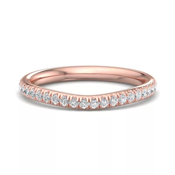 Alia Curved Pavé Band