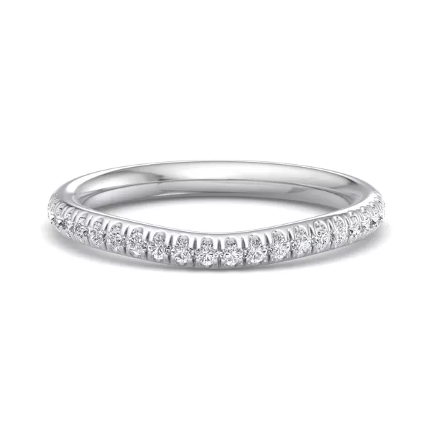 Frankie Curved Pavé Band