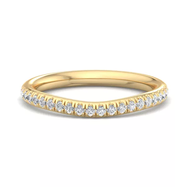 Frankie Curved Pavé Band
