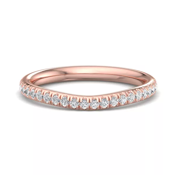 Kathryn Curved Pavé Band