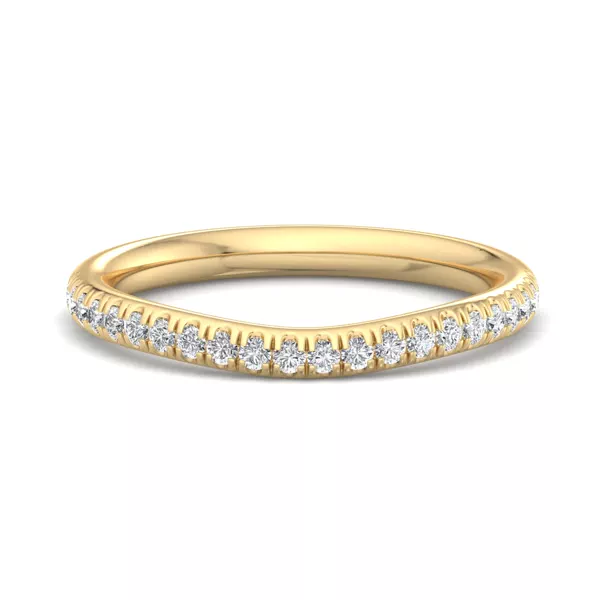 Kathryn Curved Pavé Band