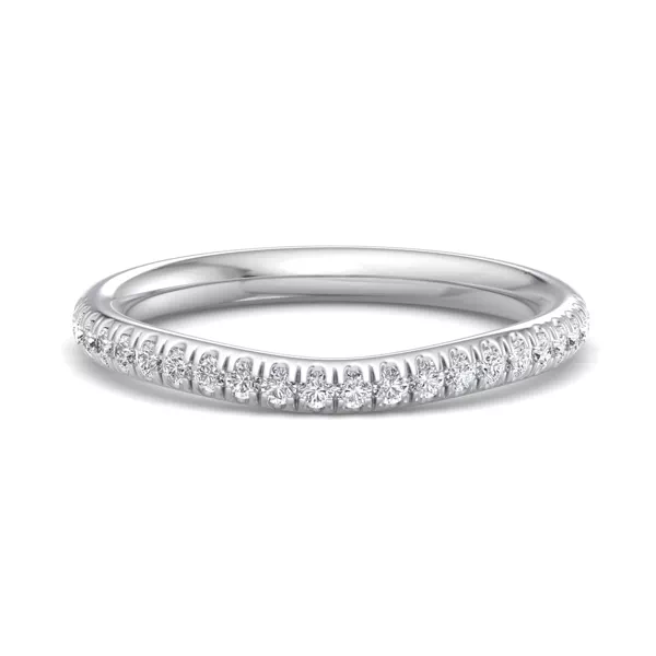 Kathryn Curved Pavé Band