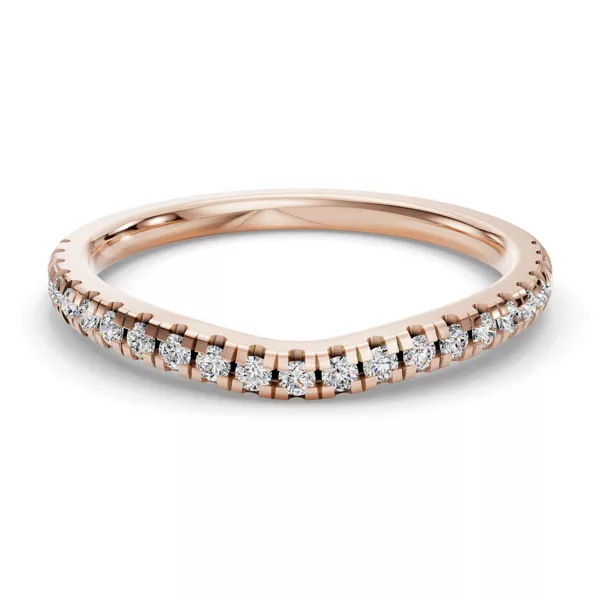 Tillie Curved Pavé Band