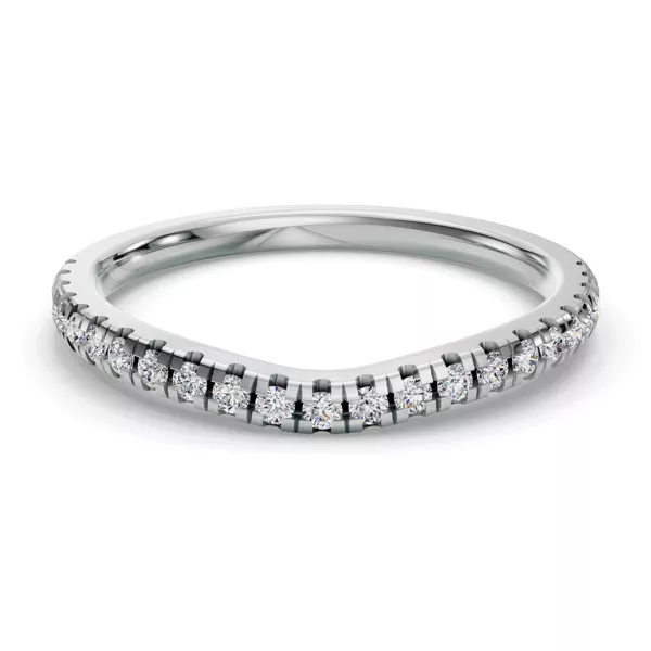 Tillie Curved Pavé Band
