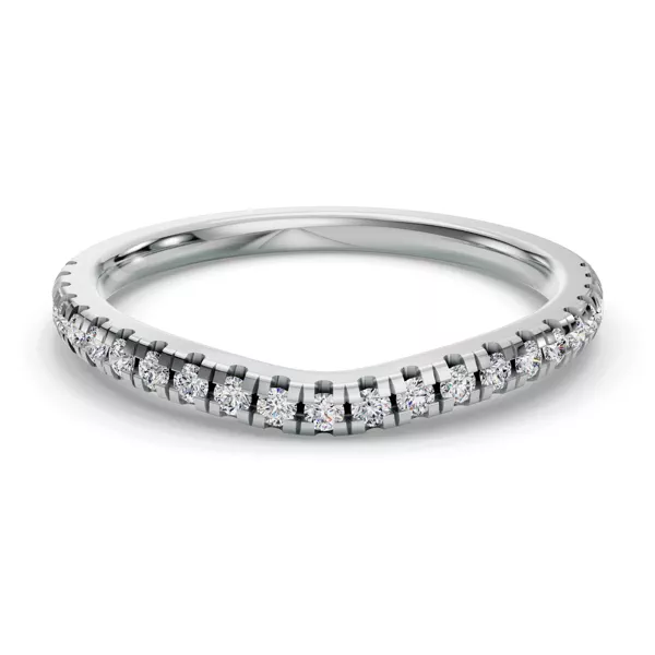 Remy Curved Pavé Band