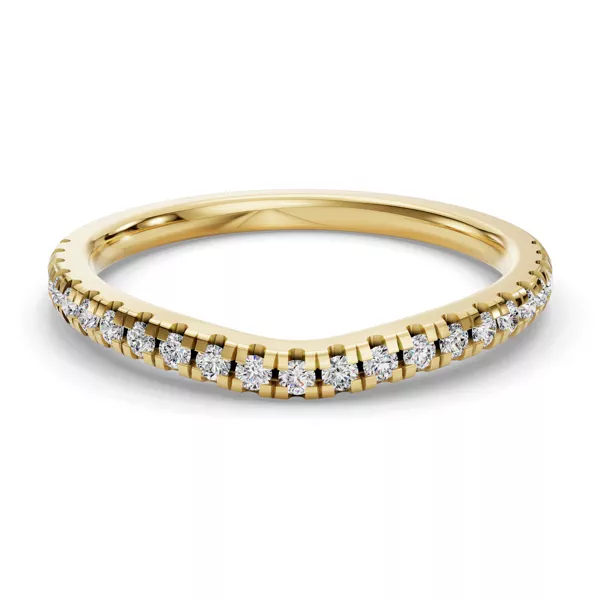 Remy Curved Pavé Band