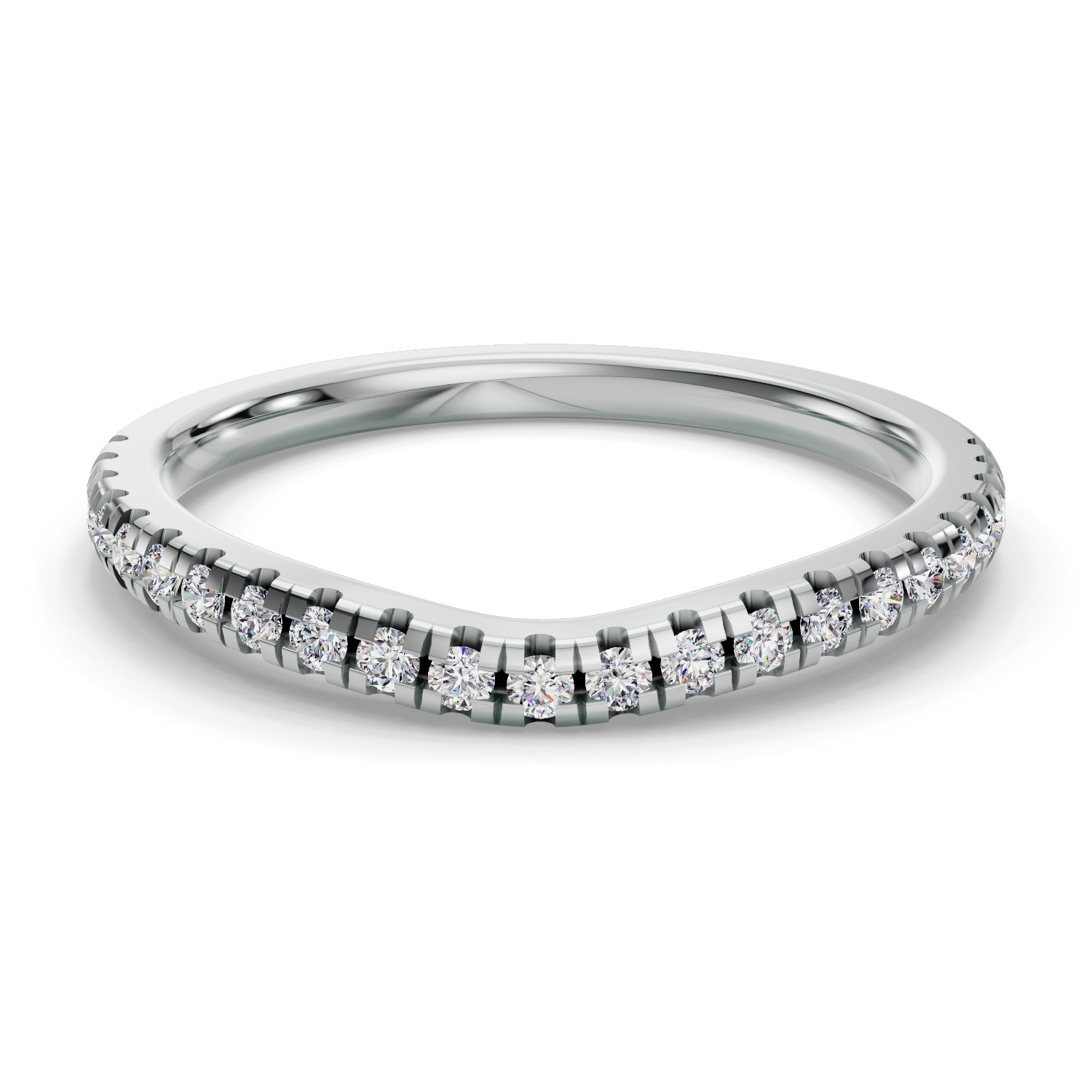 Remy Curved Pavé Band