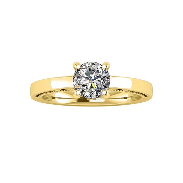 Melanie Filigree Solitaire Engagement Ring