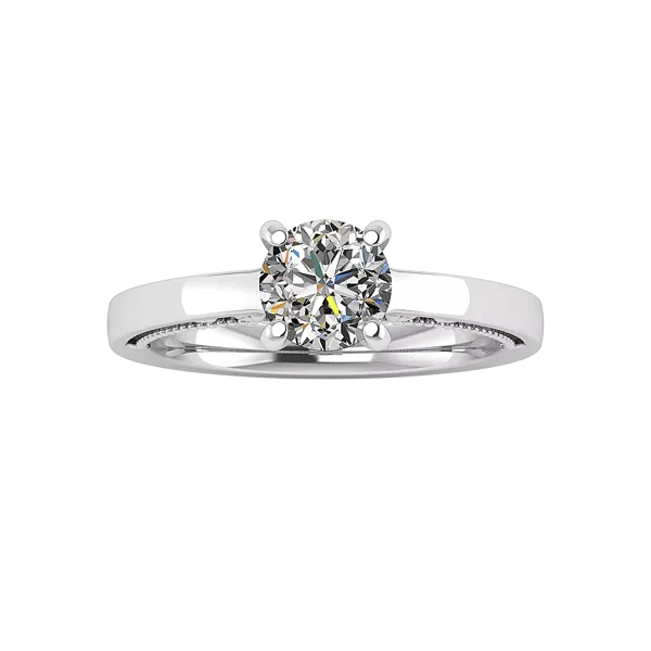 Melanie Filigree Solitaire Engagement Ring