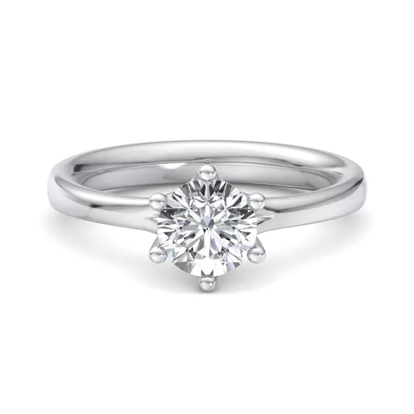 Kaylee 6 Prong Tapered Engagement Ring