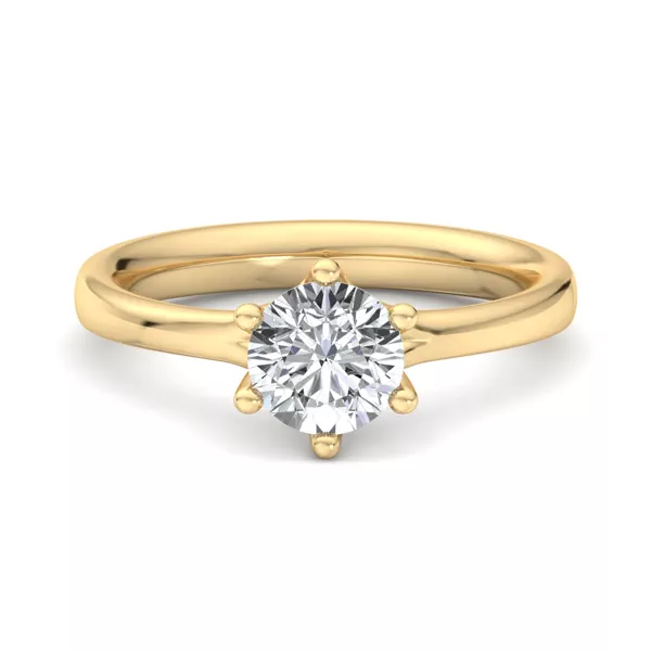 Kaylee 6 Prong Tapered Engagement Ring