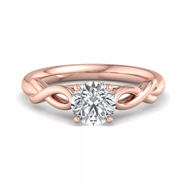 Mia Twisted Solitaire Ring
