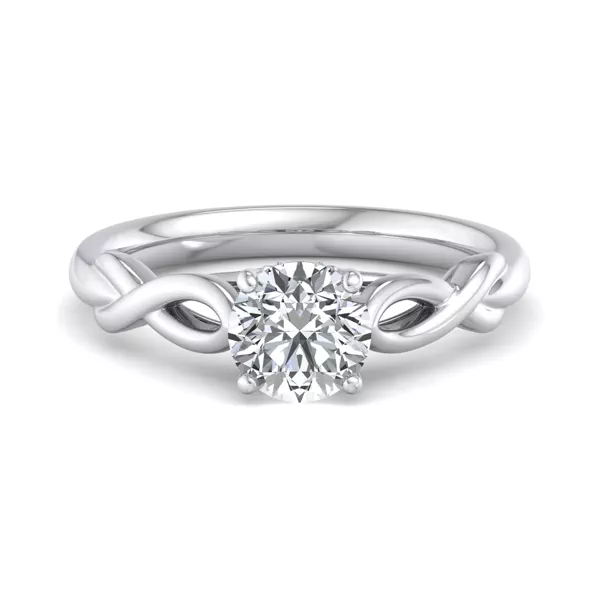 Mia Twisted Solitaire Engagement Ring