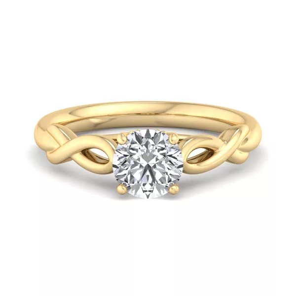 Mia Twisted Solitaire Engagement Ring
