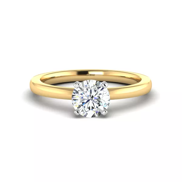 Leah 4 Prong Solitaire Engagement Ring