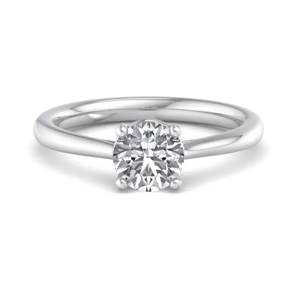 Lucy 4 Prong Pinched Shank Engagement Ring