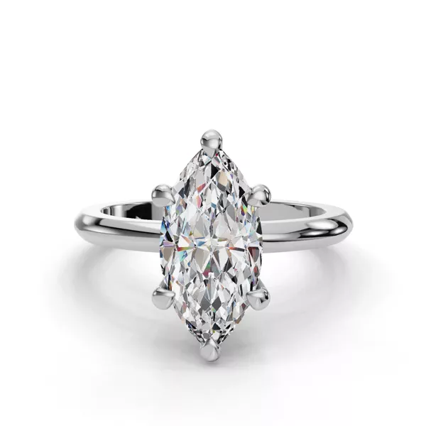 Bella Solitaire Engagement Ring With 1.01 Carat Marquise Diamond