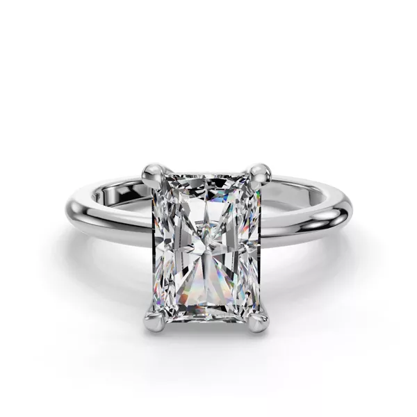 Bella Solitaire Engagement Ring With 1.19 Carat Radiant Diamond