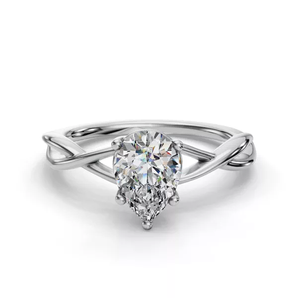 Bianca Twist Engagement Ring With 1.04 Carat Pear Diamond