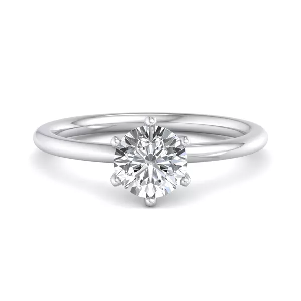 Genevieve 6 Prong Solitaire Engagement Ring