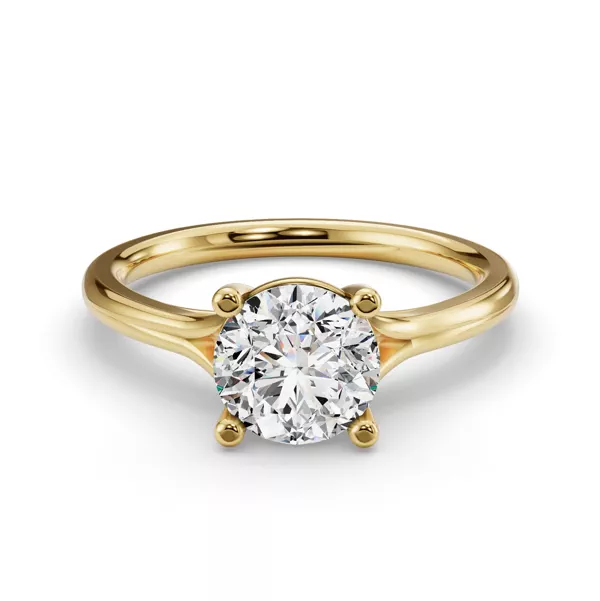 Isabella Split Shank Solitaire Engagement Ring