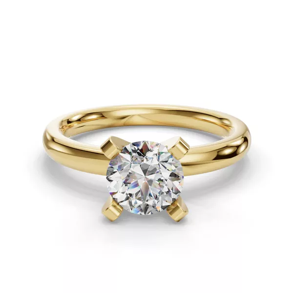 Leah Four-Prong Solitaire Engagement Ring (2.2mm)