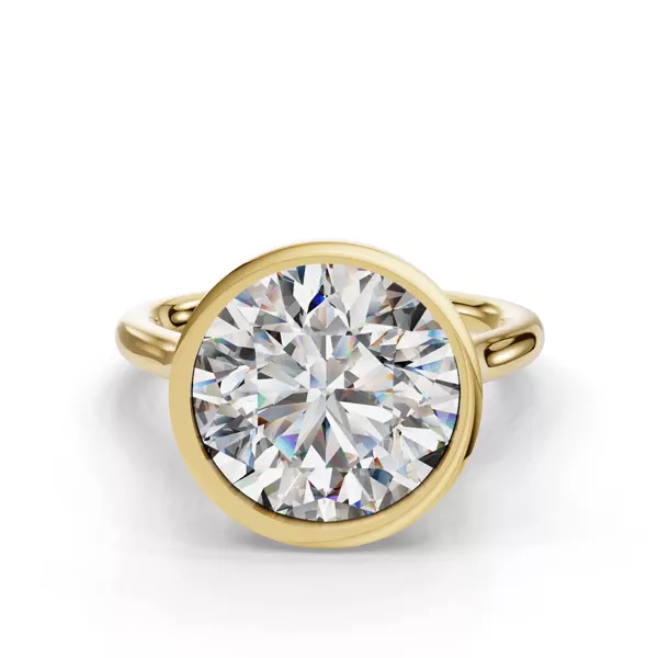 Emery Bezel Solitaire Engagement Ring (2mm)