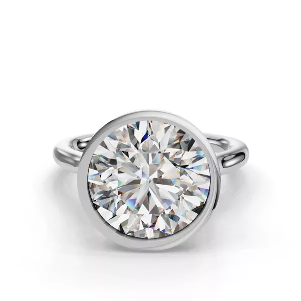 Emery Bezel Solitaire Engagement Ring (2mm)