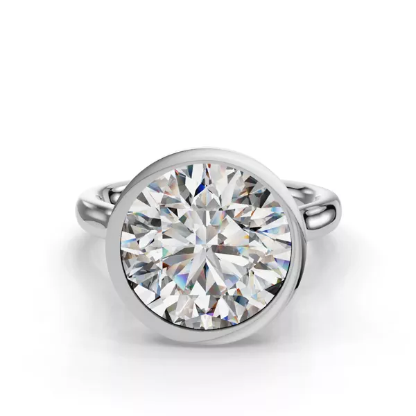 Emery Bezel Solitaire Engagement Ring (2.5mm)